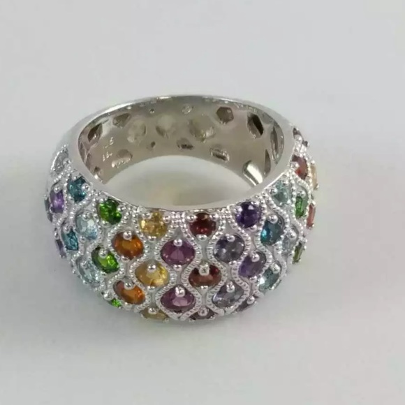 BBJ Jewelry - BBJ signed size 7.25 ….Sterling 925 Silver Topaz. Quartz Gorgeous EUC